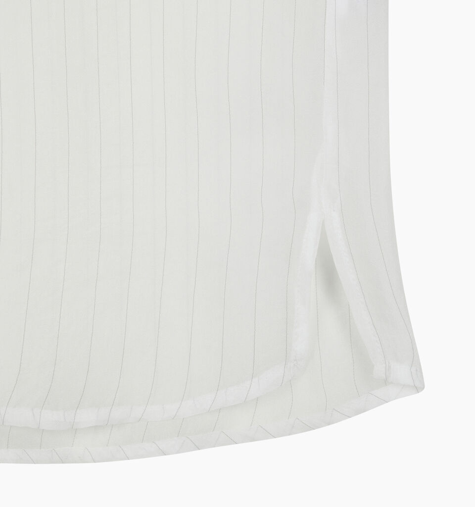 White semi sheer shirt - sisley k shirts - White | Sisley K image number 4